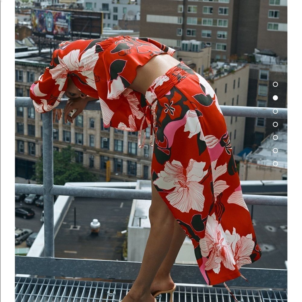 Zara floral print cropped shirt - Picture 3 of 6